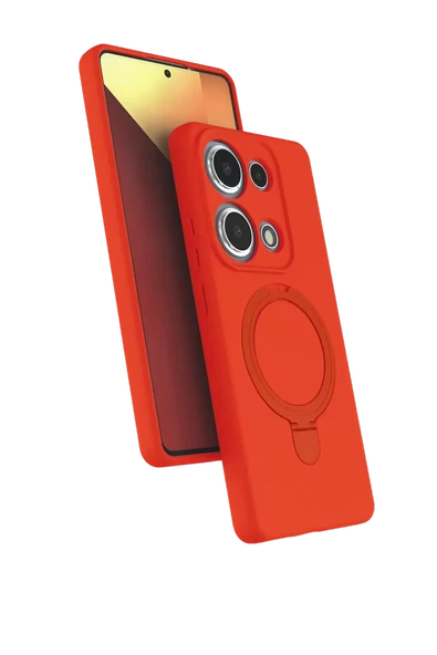 Newface Xiaomi Redmi Note 13 Pro 4G Regal Magsafe Standlı Kapak - Turuncu ürün görseli 1