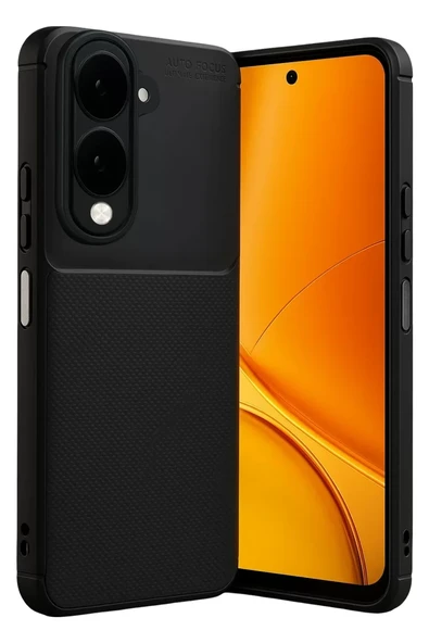 Newface Vivo Y29S Auto Focus Karbon Kapak - Siyah ürün görseli 1