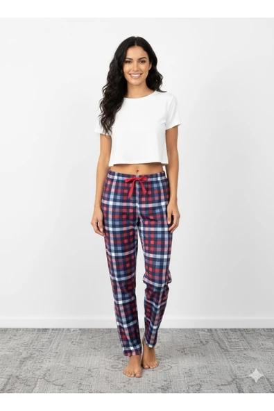 Bambu Likralı Ring Viskon Pijama Altı ürün görseli 1