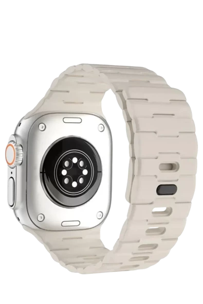 Newface Apple Watch Ultra 49mm Wowen Kordon - Bej ürün görseli 1