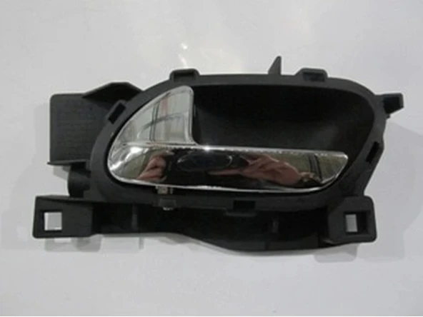 Peugeot 407 2004-2011 Ön Kapı İç Açma Kolu Sol Siyah (Elceği Nikelajlı) (Adet) (Oem No:9143J9) ürün görseli 1