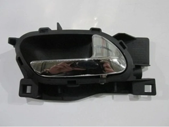 Peugeot 407 2004-2011 Ön Kapı İç Açma Kolu Sağ Siyah (Elceği Nikelajlı) (Adet) (Oem No:914493) ürün görseli 1
