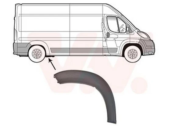 Peugeot Boxer 2014-2020 Arka Çamurluk Ağzı Plastiği Sağ Dodik Oem No: 8547.X7 ürün görseli 1