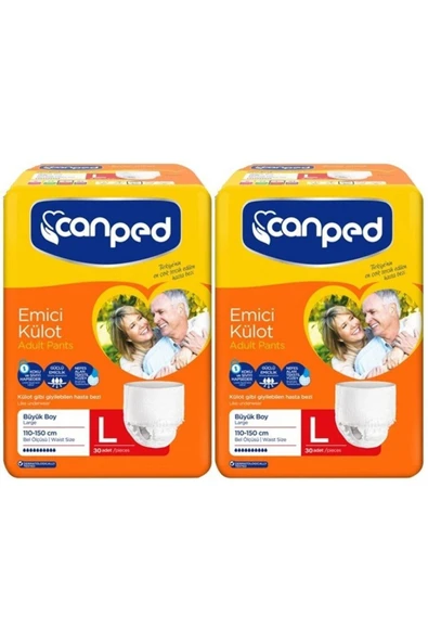 MEDİKALCİM Canped Emici Külot Hasta Bezi Büyük Boy Large 120 Adet Eko Paket ürün görseli 1
