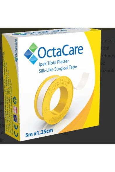 MEDİKALCİM OctaCare İpek Tıbbi Plaster 5 m x 1,25 cm 1 Adet ürün görseli 1