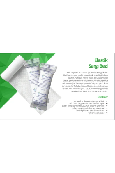 Octacare Medikalcim Elastik Sargı Bezi 20 cm x 2 m 50 Adet ürün görseli 1