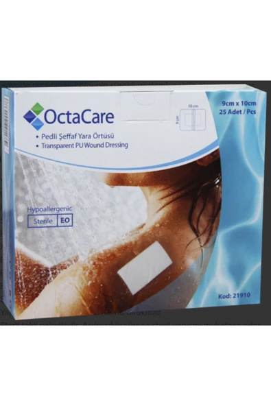 Octacare Şeffaf Yara Örtüsü 9 cm x 10 cm 25 Adet ürün görseli 1