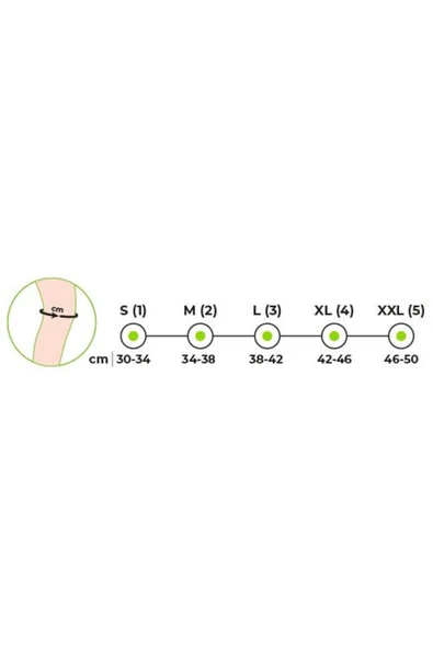 MEDİKALCİM REF 453 Örme Fleksible Balenli Dizlik XLarge - Resim 2
