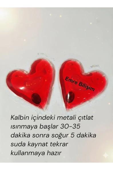 SevdePet Sihirli Isıtıcı Jel Cep Soba Isıtıcı Kalp Şekilli El Cep Isıtma 2 Adet ürün görseli 1