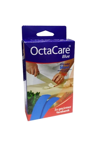 Octacare Mavi Yara Bandı Su Geçirmez 100 Adet Mavi Yara Bandı Su Geçirmez 100 Adet ürün görseli 1