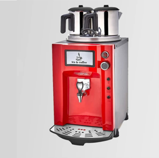 DE12P Remta Elektrikli 2 Demlikli Premium Jumbo Çay Makinesi 15 lt Kırmızı - Demlik Dahil ürün görseli 1