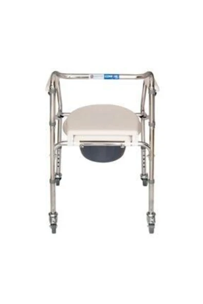 Comfort Plus Küçük Tekerlekli Tuvaletli Sandalye ürün görseli 1