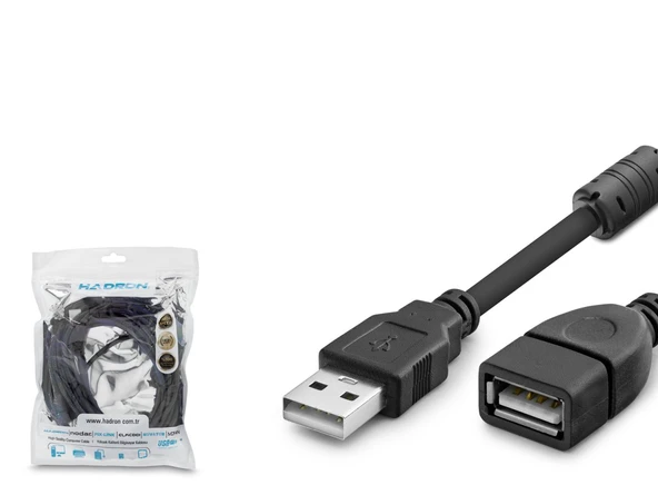 Usb Uzatma Kablosu 5 M - Si̇yah HDX7521 ürün görseli 1