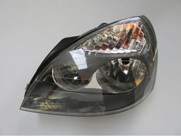Renault Clio 2002-2008 Far Lambası Sol Elektrikli - Motorsuz Gri 5 Fiş Li () (Ayfar) (Adet) (Oem No:7701057654) ürün görseli 1