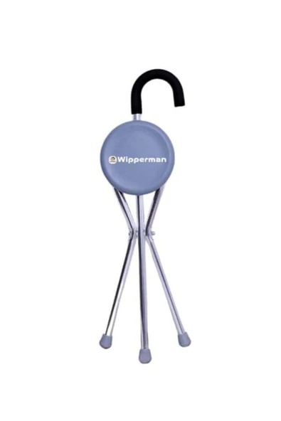 MEDİKALCİM Wipperman W 510 Oturma Aparatlı Tabureli Baston ürün görseli 1