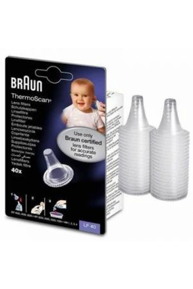 MEDİKALCİM Braun LF 40 Termometre Yedek Filtresi 40 Adet Orijinal ürün görseli 1
