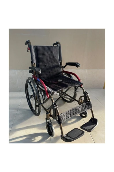 MEDİKALCİM Comfort Plus GK863LAJ-20 Jet Black Transfer Alüminyum Tekerlekli Sandalye ürün görseli 1