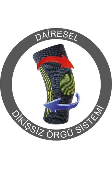 MEDİKALCİM Örme Fleksible Balenli Dizlik NUMARA 5 - Resim 4