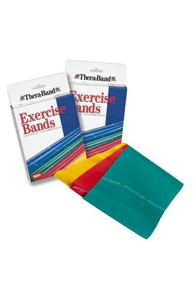 MEDİKALCİM Thera-Band Egzersiz ve Pilates Bandı 4 Yeşil - Sert ürün görseli 1