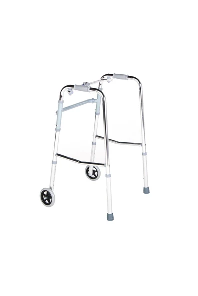 MEDİKALCİM Comfort Plus KY912L Tekerlekli Alüminyum Walker ürün görseli 1