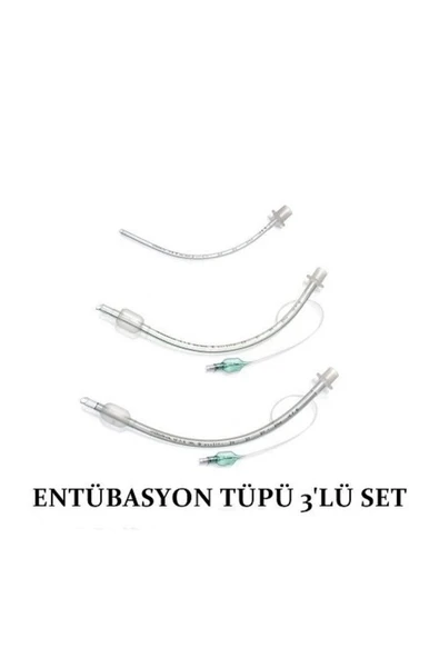 MEDİKALCİM Entübasyon Tüpü 3'Lü Set Endotrakeal Tüp Balonlu ürün görseli 1