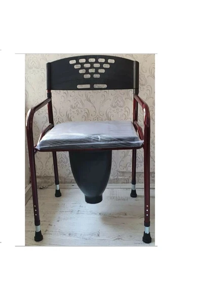 MEDİKALCİM Hasta Wc Sandalye Klozet Direk Wc Tuvalete Seyyar Sandalye Kolay Katlanır Csr ürün görseli 1