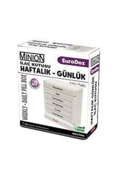 MEDİKALCİM Haftalık Günlük Çekmeceli İlaç Kutusu ürün görseli 1