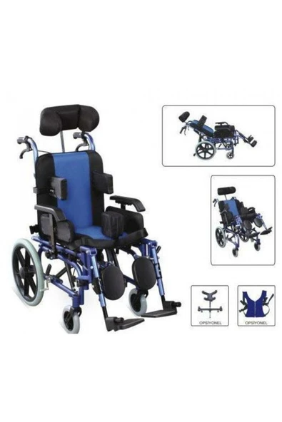 MEDİKALCİM Comfort Plus KY958LC-A-36 Spastik Çocuk Tekerlekli Sandalyesi ürün görseli 1