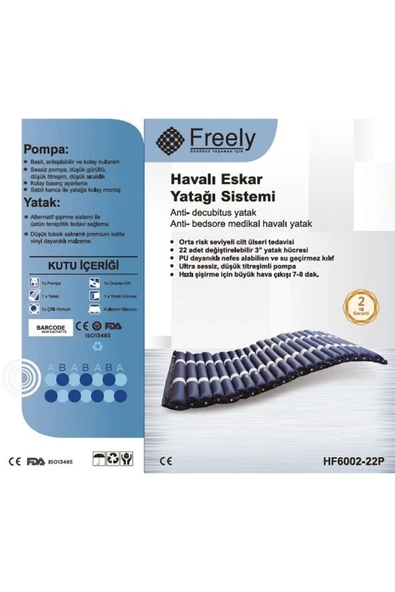 MEDİKALCİM Boru Tipli Havalı Yatak Freely HF6002-22P Atılım Sağlık Ürünleri ürün görseli 1