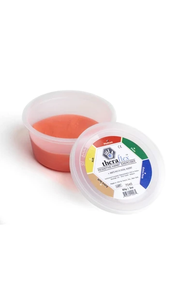 MEDİKALCİM Theraflex El Egzersiz Hamuru Kırmızı 57 Gr ürün görseli 1