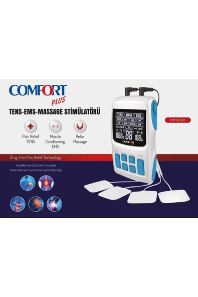MEDİKALCİM Comfort Dm 3000 Dijital Masaj/EMS/Tens Cihazı ürün görseli 1