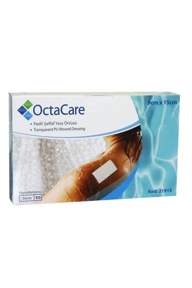 MEDİKALCİM Şeffaf Pedli Su Geçirmez Yara Örtüsü Tekli Steril Paket 9 CM x 15 CM 25 Adet Tekli Steril Paket ürün görseli 1