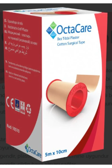 MEDİKALCİM OctaCare Bez Tıbbi Plaster 5 m x 10 cm 1 Adet ürün görseli 1