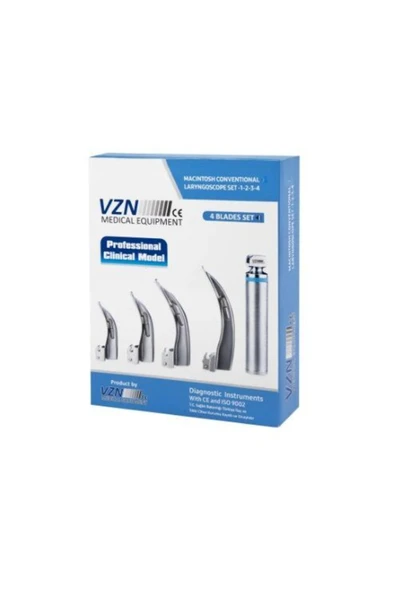 MEDİKALCİM Vzn Laringoskop Seti 4'lü Set - Resim 2