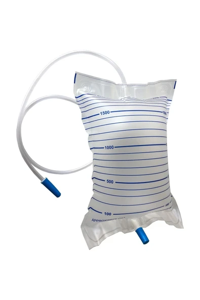 MEDİKALCİM Musluklu Idrar Torbası 2000ML 50 Ad ürün görseli 1