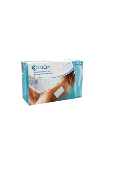 MEDİKALCİM Şeffaf Pedli Su Geçirmez Yara Örtüsü 5 CM x 7.5 CM 25 Adet Steril Tekli Paket ürün görseli 1