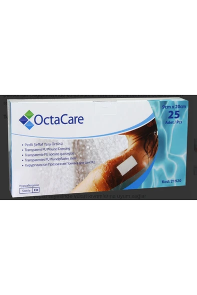 MEDİKALCİM OctaCare Şeffaf Yara Örtüsü 9 cm x 20 cm 25 Adet ürün görseli 1