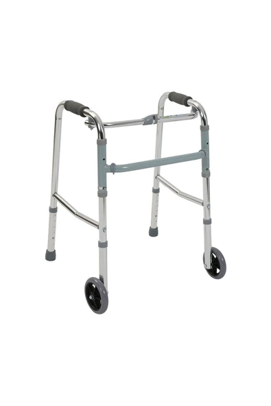 MEDİKALCİM PR-443 Alüminyum Tekerlekli Walker (Pediatrik) ürün görseli 1