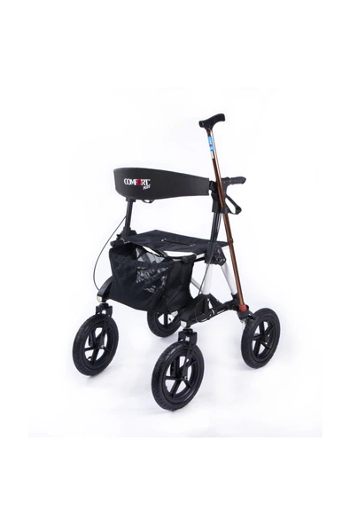 MEDİKALCİM Comfort Plus DM-800 Büyük Tekerlekli Alüminyum Rolatör ürün görseli 1