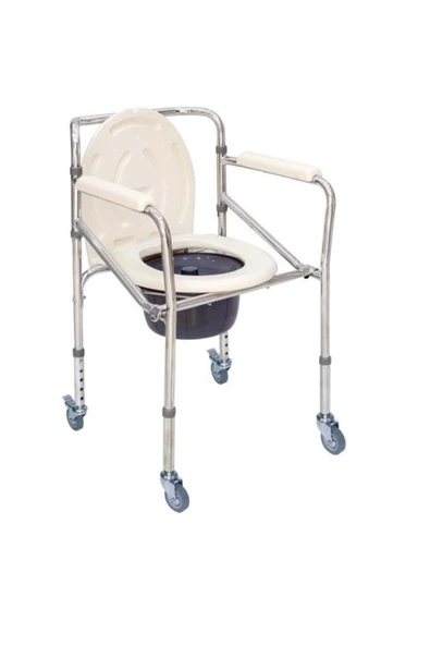 MEDİKALCİM Comfort Plus KY696 Tekerlekli Kovalı Komot ürün görseli 1
