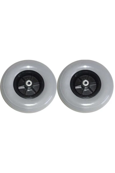 MEDİKALCİM Akülü Tekerlekli Sandalye 200x50 Pu Dolgu Ön Teker 2 Adet ürün görseli 1