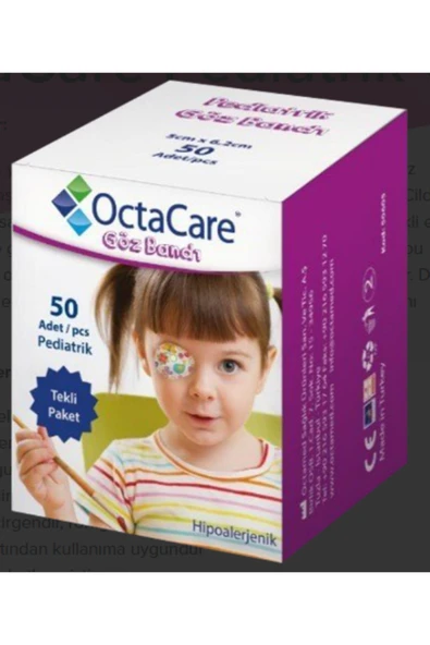 MEDİKALCİM OctaCare Pediatrik Göz Pedi Kız 5 cm x 6,2 cm 20 Adet ürün görseli 1
