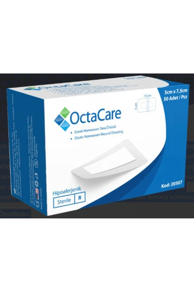 Octacare Non-Woven Yara Örtüsü 5 cm x 7,5 cm 50 Adet ürün görseli 1