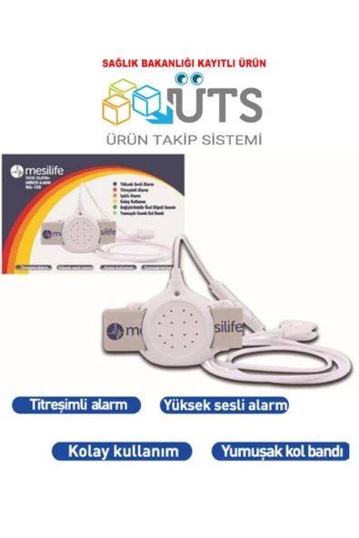 Mesilife MESİLİFE Enürezis Yatak Islatma Idrar Alarm Cihazı Sesli Titreşimli Uyarı ürün görseli 1