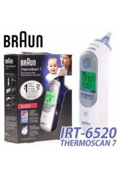 medikaltec Braun 6520 İrt Thermoscan 7 Braun Kulaktan Ateş Ölçer ürün görseli 1
