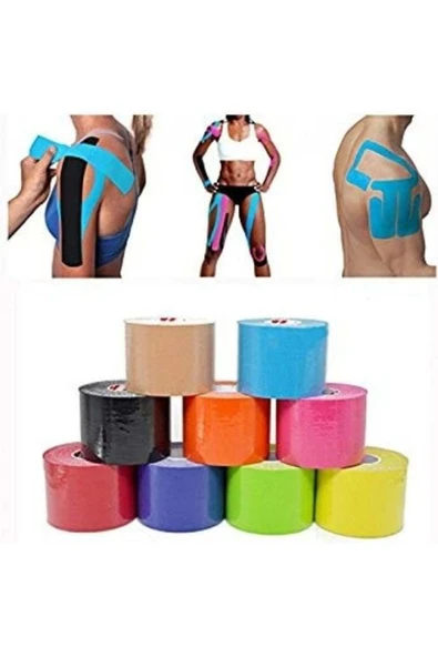 MEDİKALCİM Vzn Kinesiology Ağrı Bandı 5 Cm X 5 Metre Siyah ürün görseli 1
