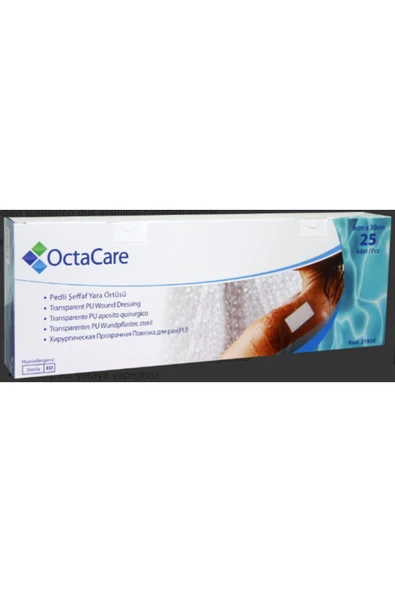Octacare Medikalcim Şeffaf Yara Örtüsü 9 cm x 30 cm 25 Adet ürün görseli 1