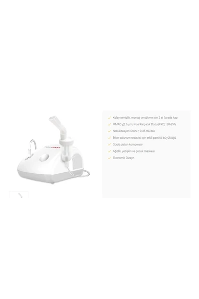 medikaltec Rossmax NE100 Kompresörlü Nebülizatör - Resim 2