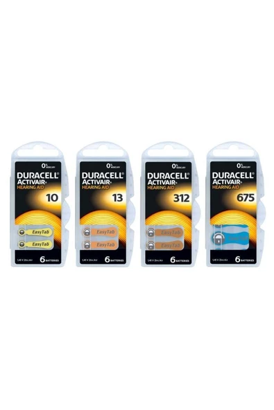 Duracell İşitme Cihazı Pilleri 312 Numara ürün görseli 1