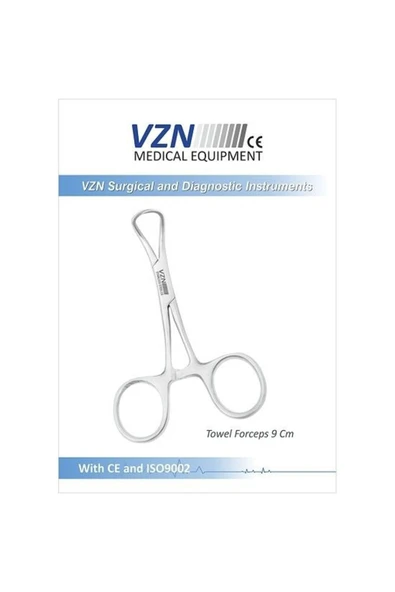 MEDİKALCİM Towel Forceps 9 Cm ürün görseli 1